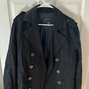 INC International Concepts Men's Pea Coat Black Size Small